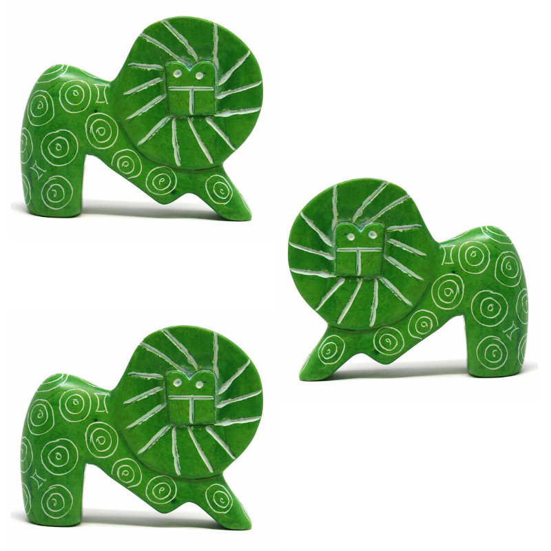 Figurine 3 pièces, Vert
