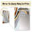 White And Gold Marble Abstract VII - Transitional Large Mirror, Modern Unique Wall Mirror Decor, Printed Metal Art-1349507463