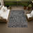 Machine Washable Indoor/Outdoor Chantille ACN2789 Floral Rug-1370093458-1370093450