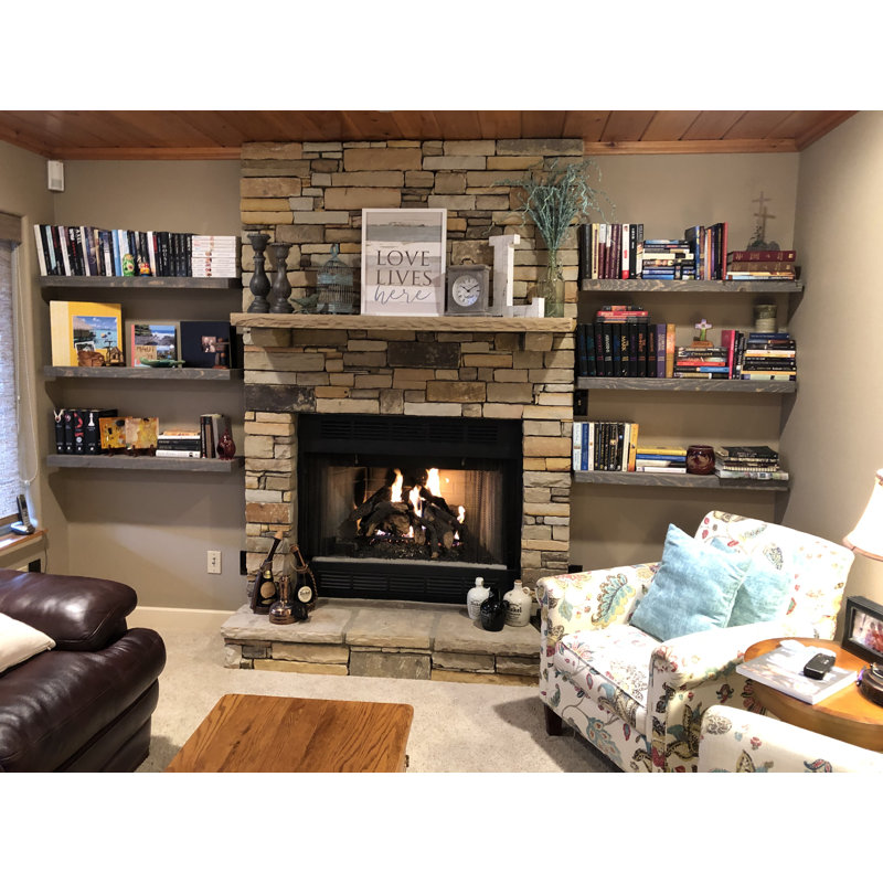 Devyn Pine, 2" H x 48" W x 10" D, Gray