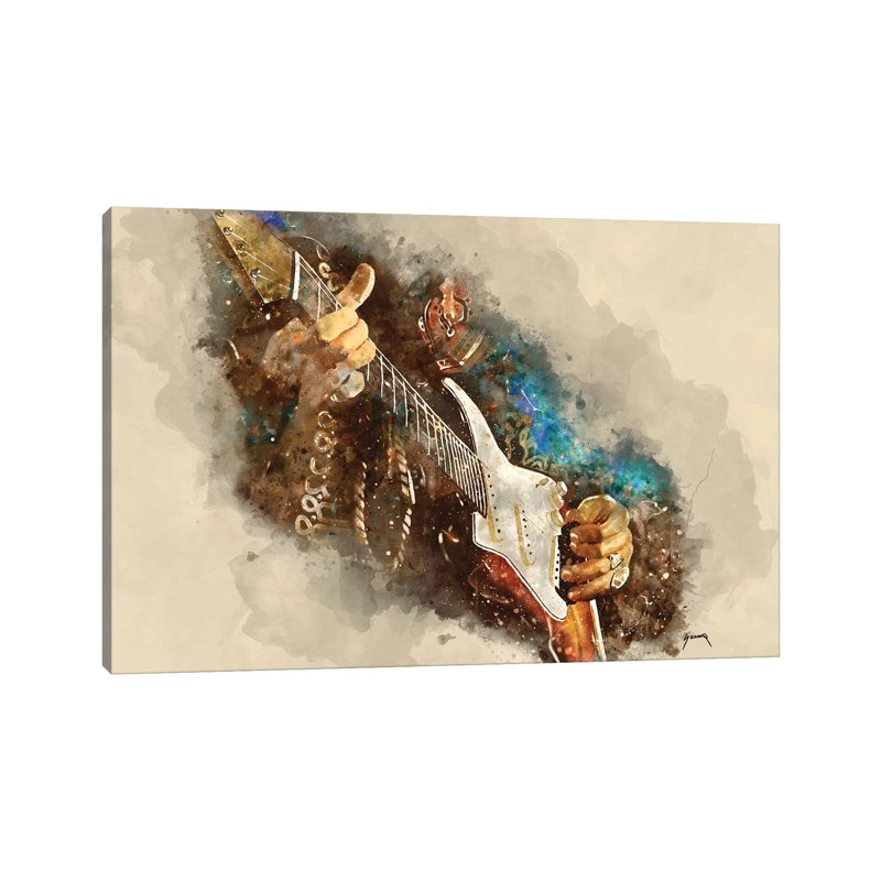 Jimi's Electric Guitar - Wrapped Canvas Print, 101.6 cm H x 66.04 cm W x 3.175 cm D