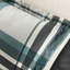 Édredon 9 pièces en microfibre avec motif écossais bleu sarcelle / noir, y compris tous les draps et édredon lavable à la machine, drap assorti, -