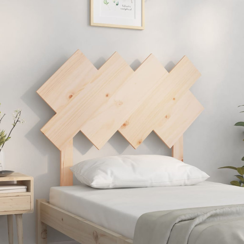 Kabid Solid Wood Headboard, Brown