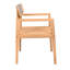 4 chaises de patio en bois d'apparence grise pour l'extérieur-1934725214