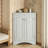 Triangle Bathroom Storage Cabinet With Adjustable Shelves, Freestanding Floor Cabinet For Home Kitchen-1831992862