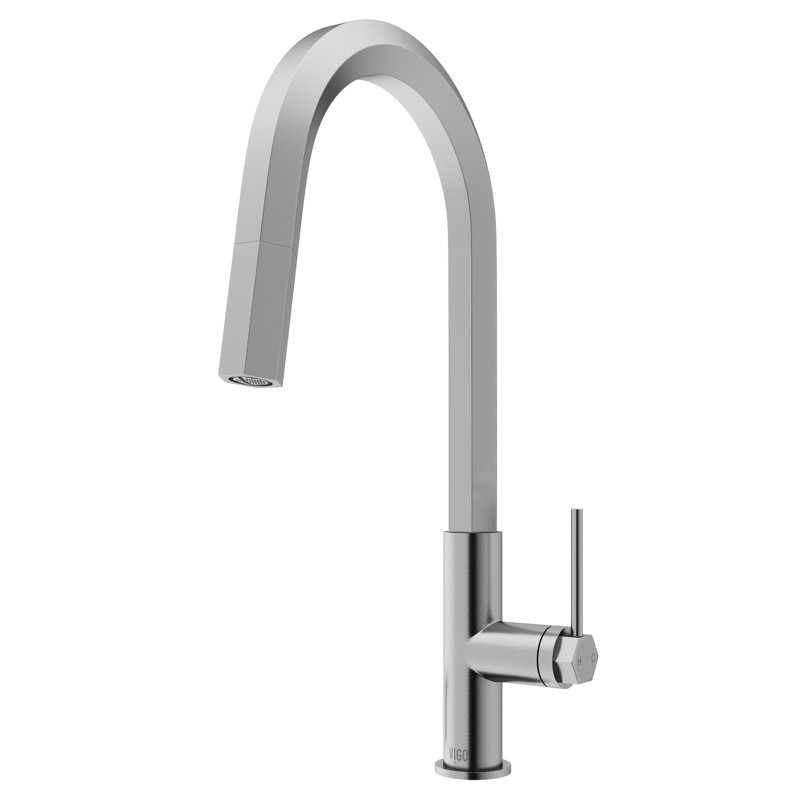 Robinet de cuisine à poignée simple H 18 po Hart, Acier Inoxydable