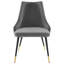 Chaise de salle à manger en velours capitonnée Adorn-9497615