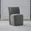 Chaise rembourrée Faouzi avec roulettes-1222985738