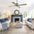 Cayemite 54" W 4-Blade Solid Wood Ceiling Fan-890183917-890183916
