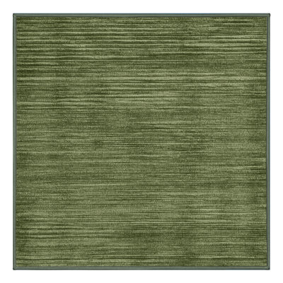 Tapis vert uni lavable à la machine