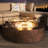 Langport Concrete Propane Fire Pit Table-1259157459