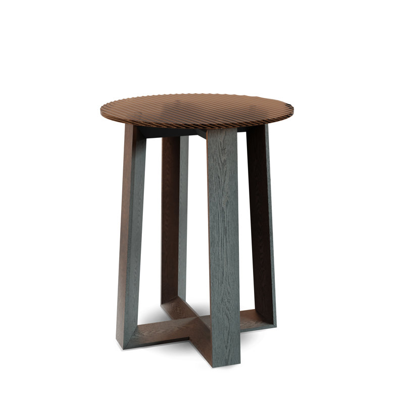 Devdhari End Table, Bronze
