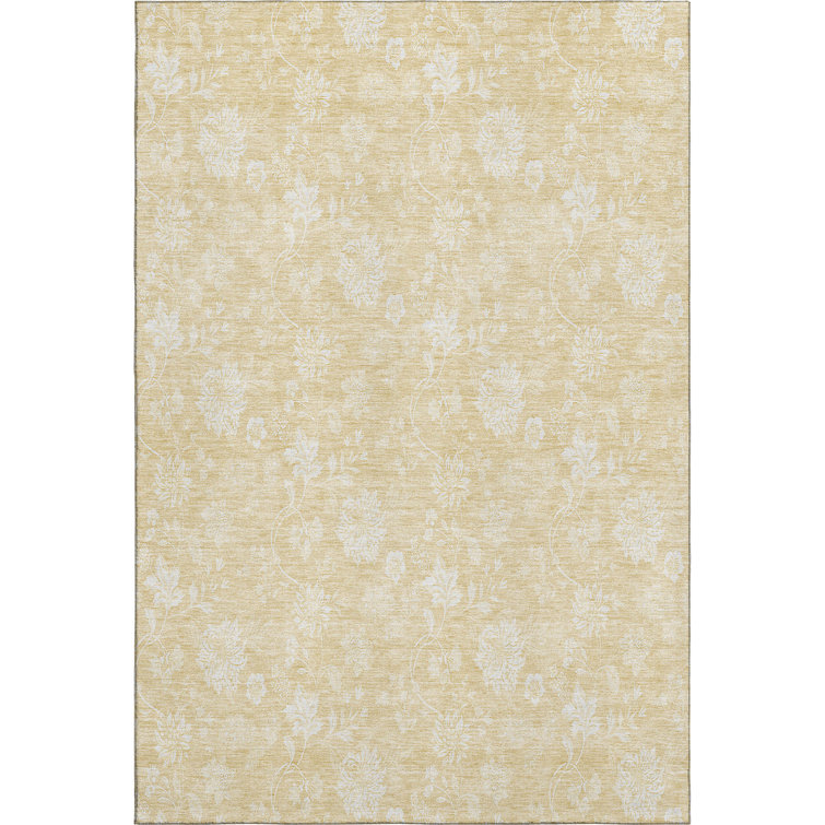 Premium Machine Washable Prisco Honey Rug