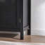 Armoire décorative noire avec portes, armoires buffet avec rangement, tablette réglable, armoire de rangement étroite Credenzas de 29 pouces pour le salon, l'entrée et la cuisine