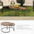 Outdoor Round Coffee Table With Ottoman-1785639920