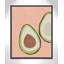 Avocat tranché - reproduction d'art-55789670-55789671-55789672