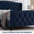 Axyl Bed Frame, Velvet Upholstered Platform Bed with Wingback Headboard, Wooden Slat Support, No Box Spring Needed-355662350