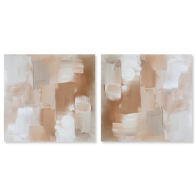 Impasto Musings II, ensemble de canevas chauds abstraits par Art Remedy
