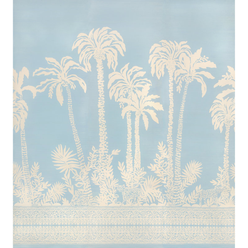 Lilly Pulitzer Palms Way Mural, Blue