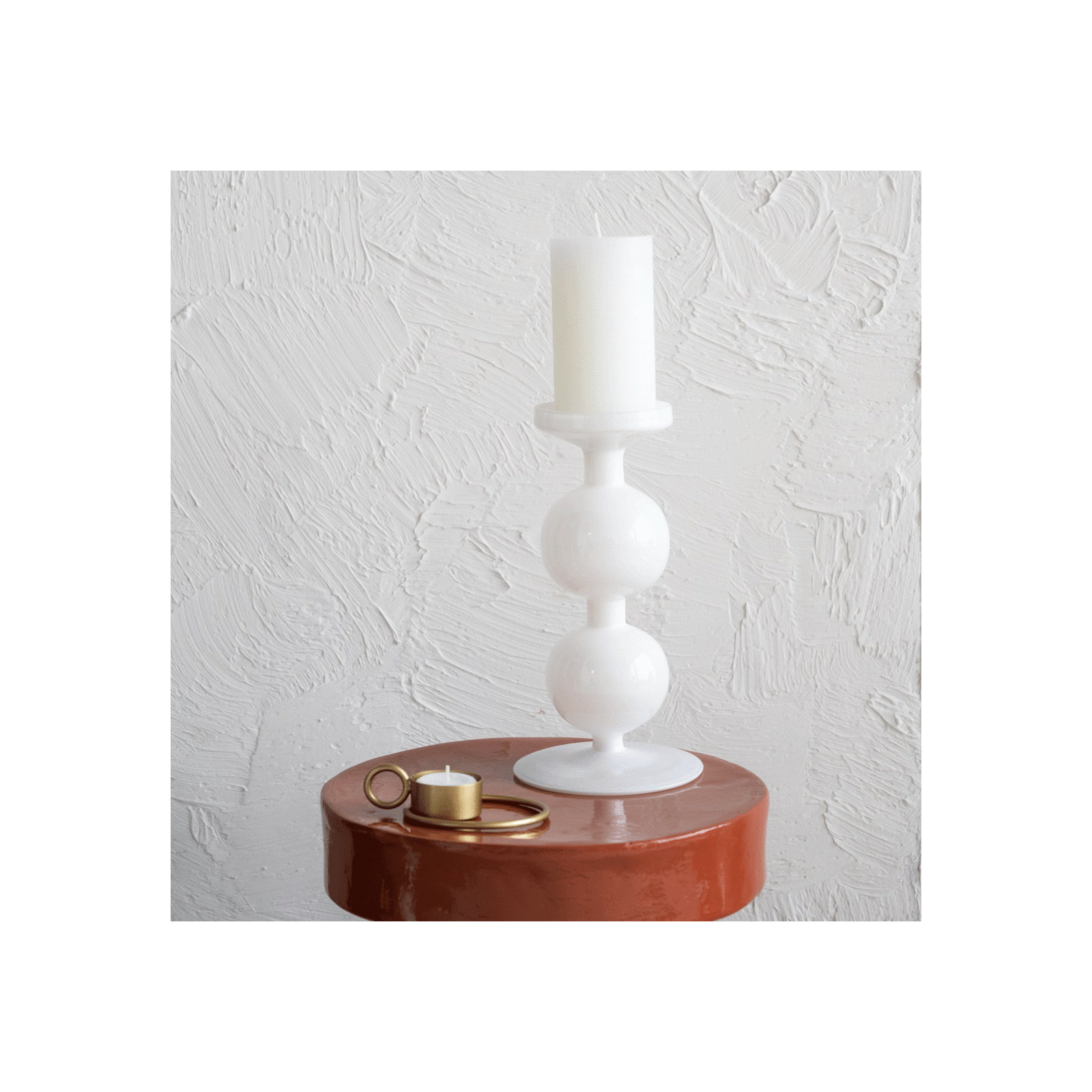 Candle Holder Recycled Glass Bulb