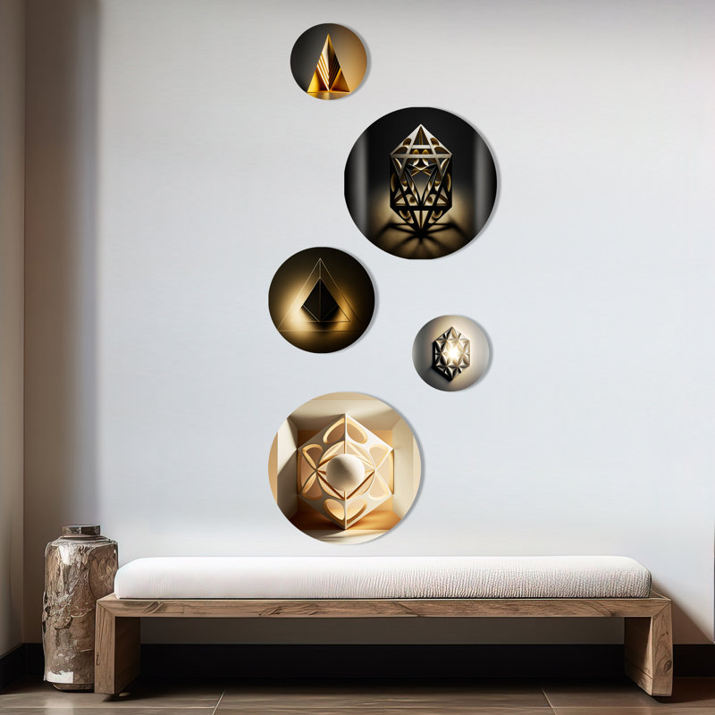 Abstract Wall Decor on Metal