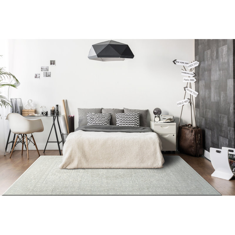 Glenam 19482-910 Gris / crème, Rectangle 5 pi 3 po x 7 pi