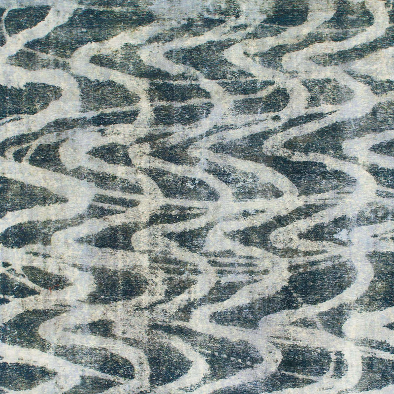 Tapis abstrait moderne 880, Carré 4 pi