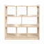 Unité de rangement ouverte en bois de qualité commerciale Bright Beginnings
