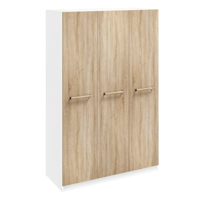 Fitchett 3 Door Manufactured Wood Wardrobe