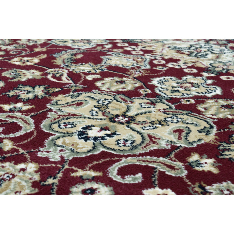 Tapis oriental rouge / ivoire Attell, Rectangle 3 pi 11 po x 5 pi 7 po