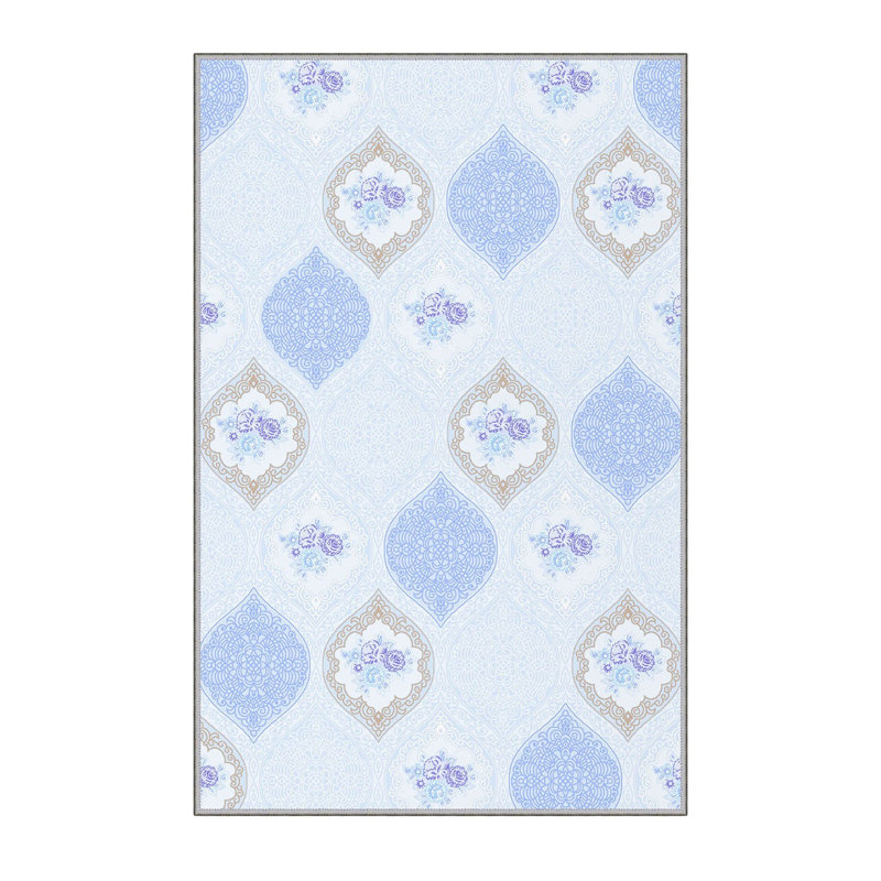 Premium Hall Carpet, 2.6 x 9.8 ft, 100% Polyester, 0.3 in Pile Height | Antibacterial, Non-Slip PVC Felt Dot Underside | Machine Washable, 3D Digital Printing | Durable & Stylish for Home Décor