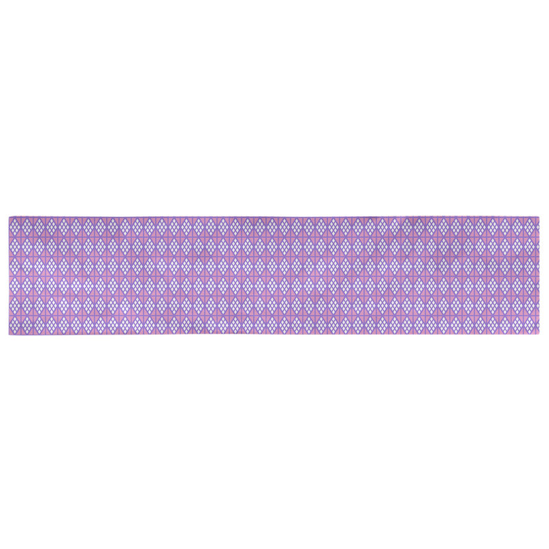 Chemin de table diamants Avicia, 73,5 po x 17,5 po, Mauve / Rose, Coton
