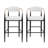 Modern Upholstered Bar Stools With Durable Iron Frame