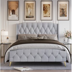 Louise Upholstered Low Profile Standard Bed