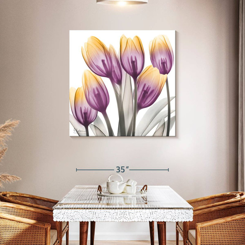 Harnek Sunrise Tulips II, 39" H x 39" W