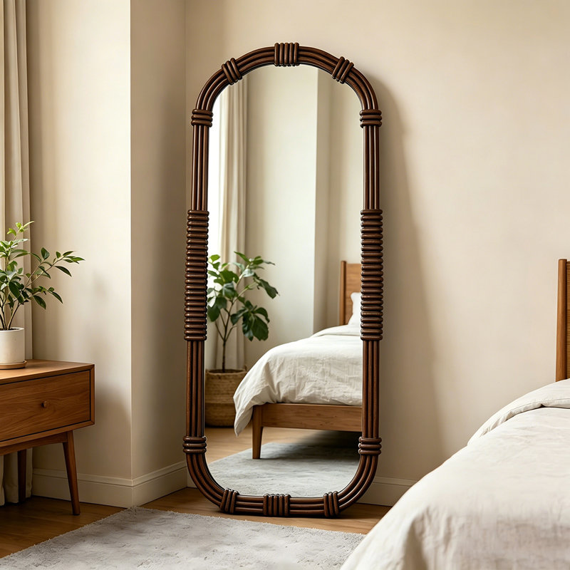 Miroir pleine longueur 70,87 po style américain, 70.87" H x31.5" W x 1.18" D