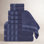 9-Piece Geometric Zero-Twist Cotton Towel Set