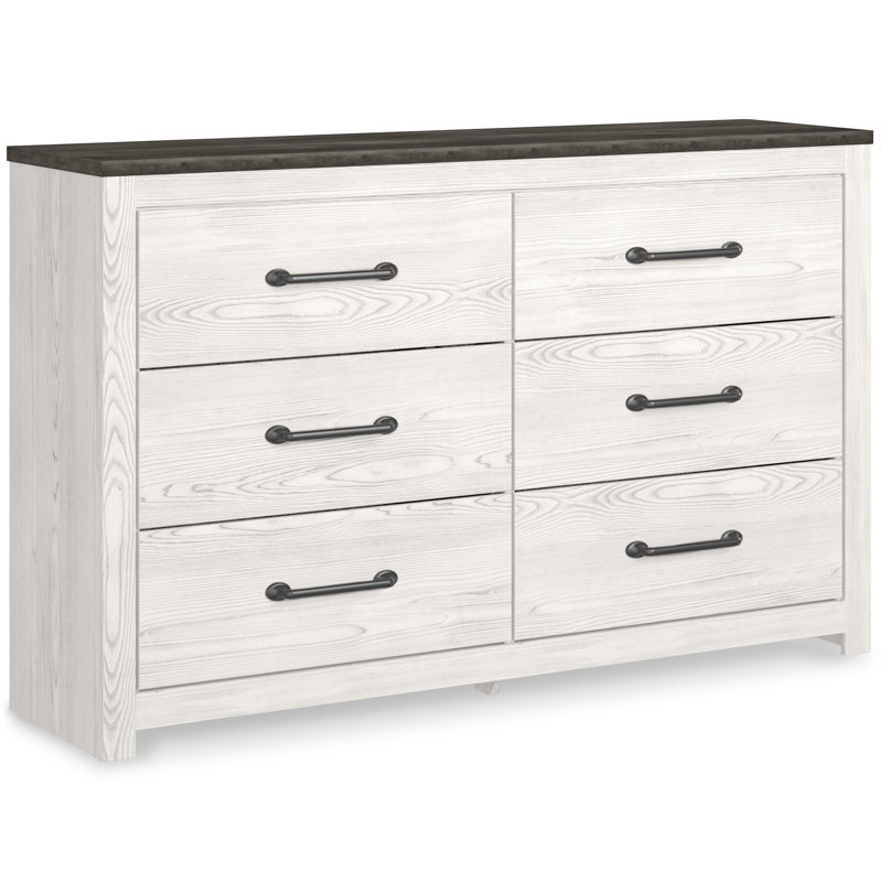 Commode Gerridan, Blanc / Gris