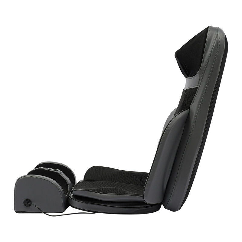 Coussin de siège de massage complet, coussin de chaise de massage électrique avec masseur de pieds et chaleur