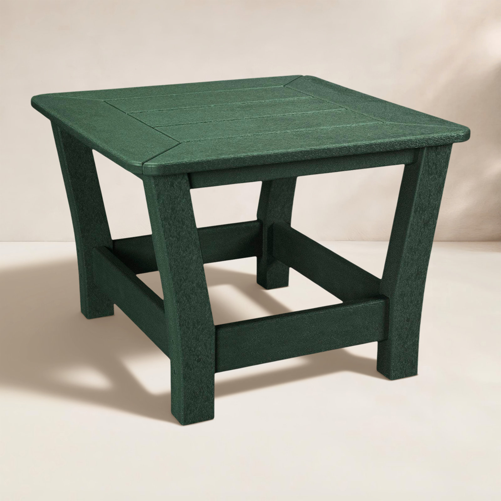 POLYWOOD® Harbour 23" Patio Side Table, Green