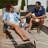 Jimell Outdoor Metal Chaise Lounge-14204045-14204046
