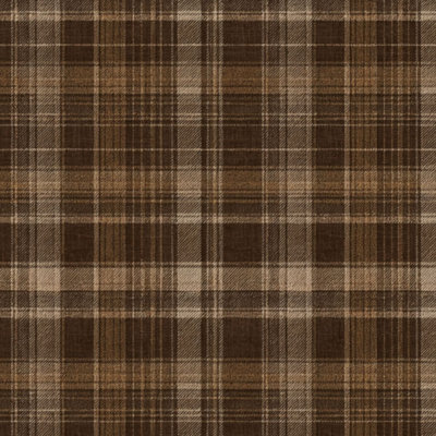 Papier peint adhésif à carreaux marron, motif tartan classique, style rustique tissé, amovible et autocollant, pour chambre, cuisine et placards, 61 cm x 300 cm