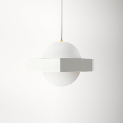 Saffian Single Light Glass Dimmable Pendant