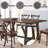 Kaelyn Dark Oak Finish Dining Table