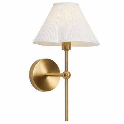 Single Light Iron Dimmable Armed Sconce