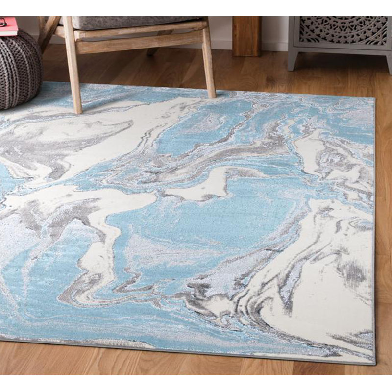 Stanelli Abstract Indoor / Outdoor Area Rug, Rectangle 60 x 110cm