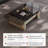 Italian rectangular tempered glass coffee table-110977720