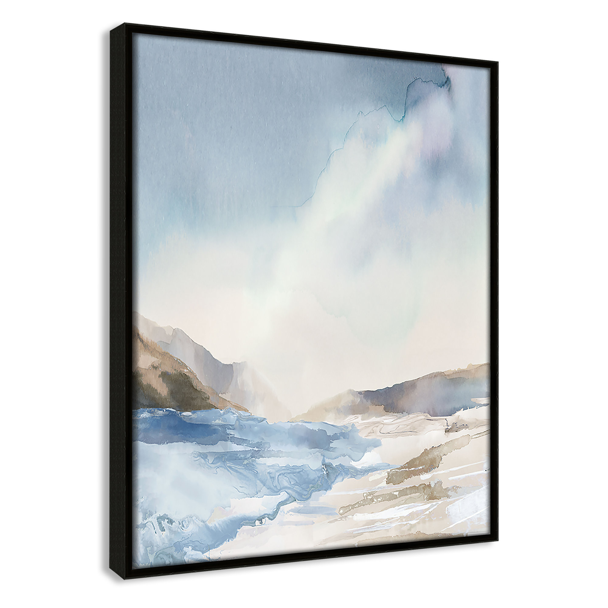 Mystic Shores Print by Mystic Shores, 15.5" H x 12.5" W, Espresso