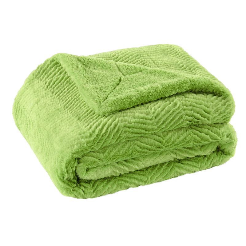 Throw Blanket, Dark Citron, 127cm W x 152.4cm L