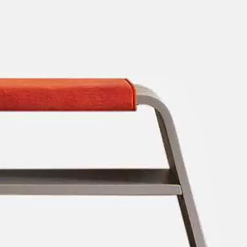 Tabouret à langer 28,3 po, Gris / Orange